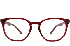 Oval Red Acetate Glasses #BS2012-0216