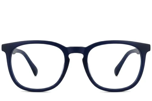 Verres rectangulaires en acétate bleu n° BS2012-0219