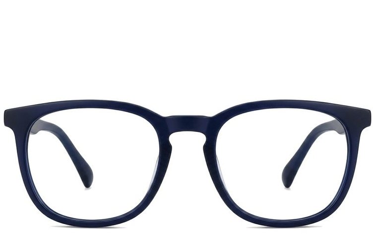 Verres rectangulaires en acétate bleu n° BS2012-0219