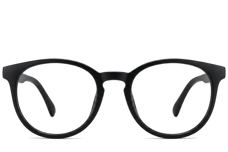 Lunettes rondes en acétate noir #BS2012-0221