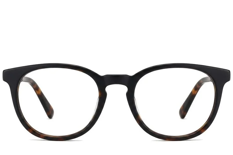 Gafas redondas de acetato de carey # BS2012-0222