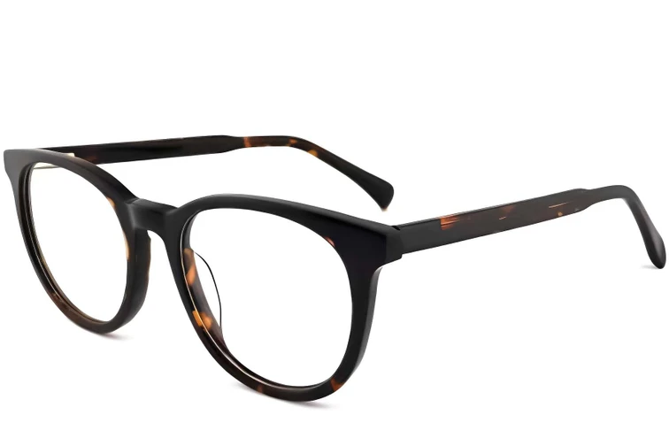 Lunettes rondes en acétate écaille de tortue #BS2012-0222