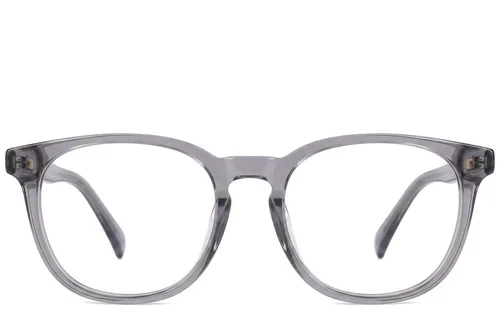 Lunettes rondes en acétate gris #BS2012-0224