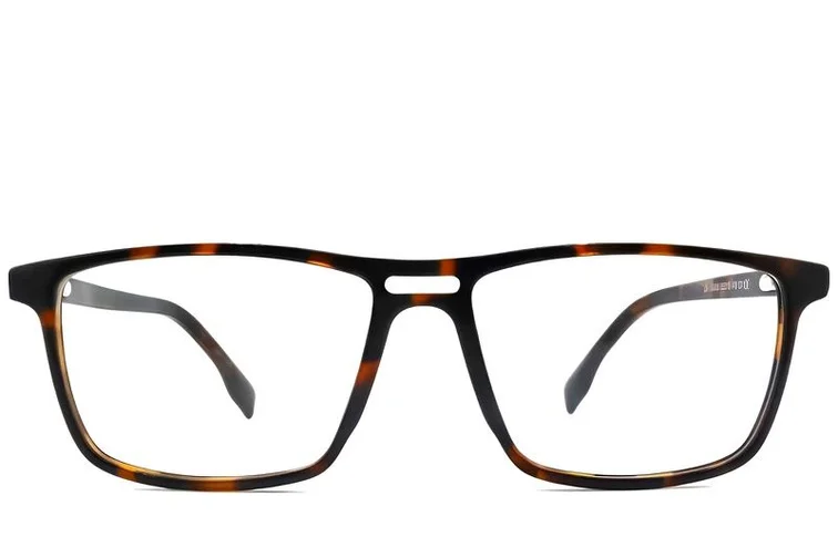 Rechteckige Schildpatt-Acetatbrille #BS2012-0226