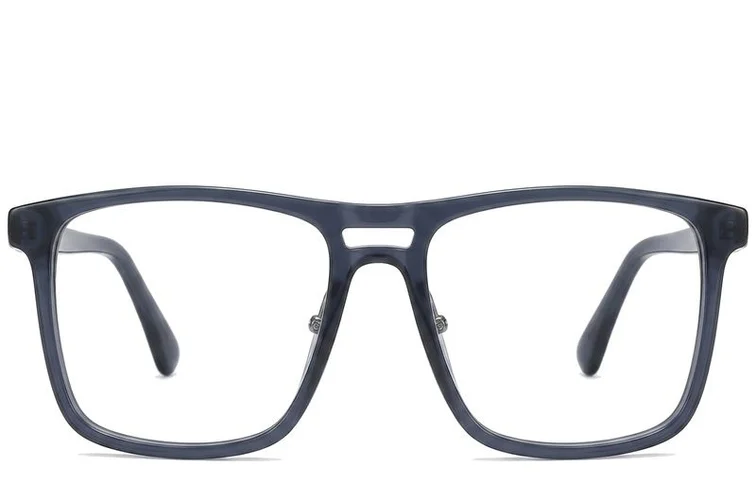 Rectangular Grey Acetate Glasses #BS2012-0229