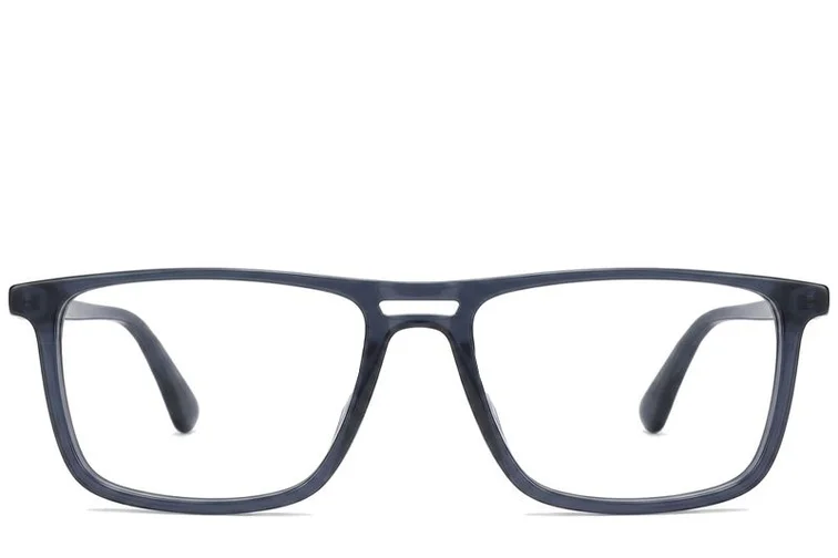 Rectangular Grey Acetate Glasses #BS2012-0229