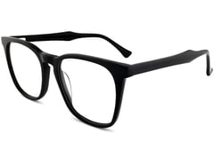 Rectangular Black Acetate Glasses #BS2012-0231