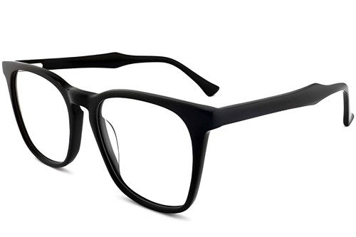 Rectangular Black Acetate Glasses #BS2012-0231