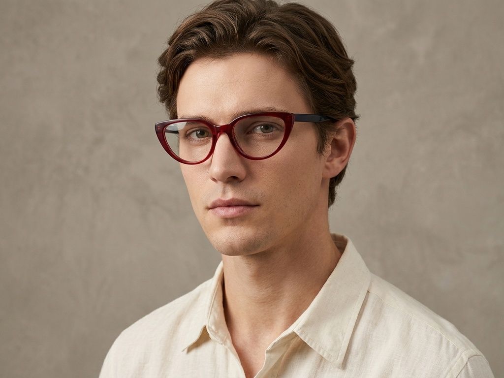 Butterfly Red Acetate Glasses #BS2012-0235