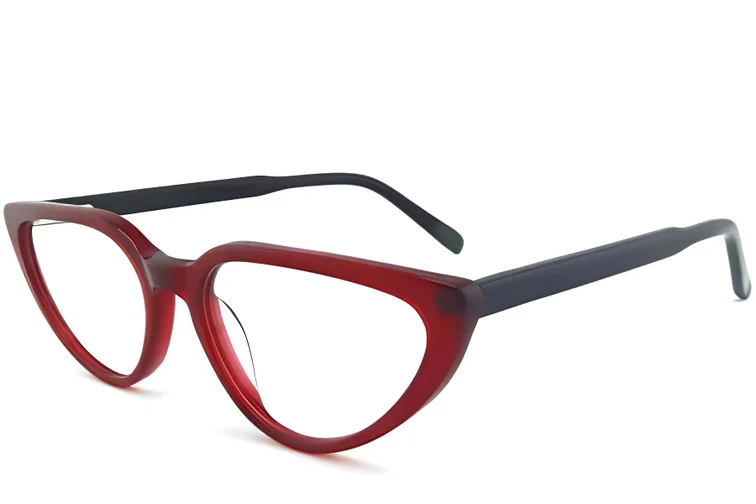 Gafas de acetato con diseño de mariposa roja #BS2012-0235