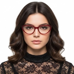 Butterfly Red Acetate Glasses #BS2012-0235