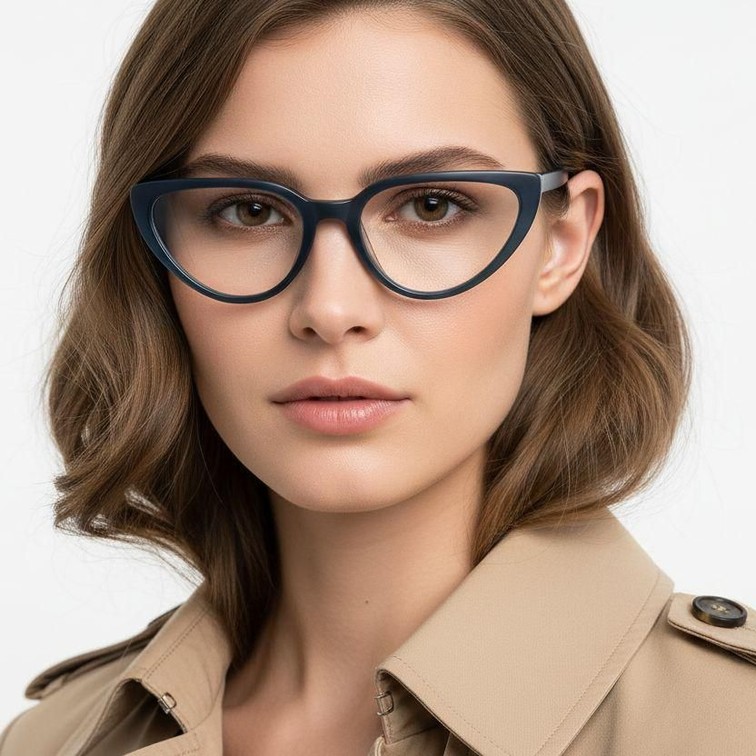 Gafas de acetato verde mariposa #BS2012-0236