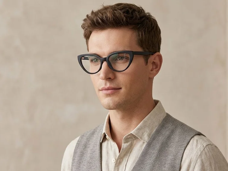 Butterfly Black Acetate Glasses #BS2012-0238