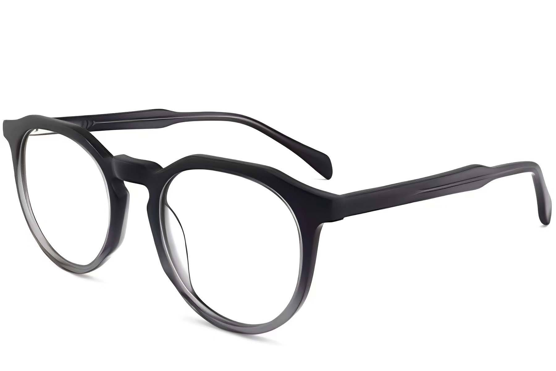 Irregular Grey Acetate Glasses #BS2012-0241