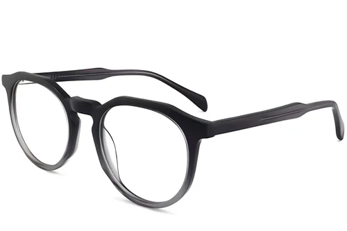 Lunettes irrégulières en acétate gris n° BS2012-0241
