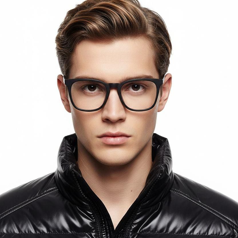 Gafas rectangulares de acetato gris #BS2012-0245