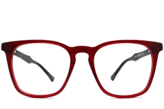 Rectangular Red Acetate Glasses #BS2012-0246