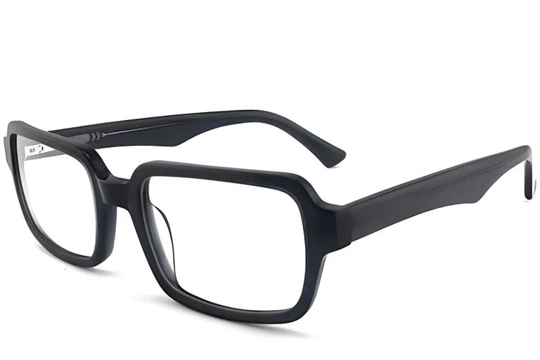 Lunettes rectangulaires en acétate gris #BS2012-0248