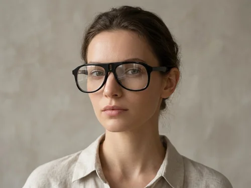 Lunettes aviateur en acétate noir #BS2012-0252