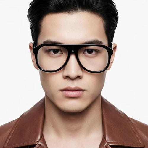 Aviator Black Acetate Glasses #BS2012-0252