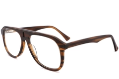 Aviator Brown Acetate Glasses #BS2012-0256