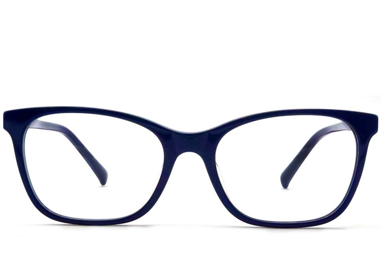 Rectangular Blue Acetate Glasses #BS2012-0258