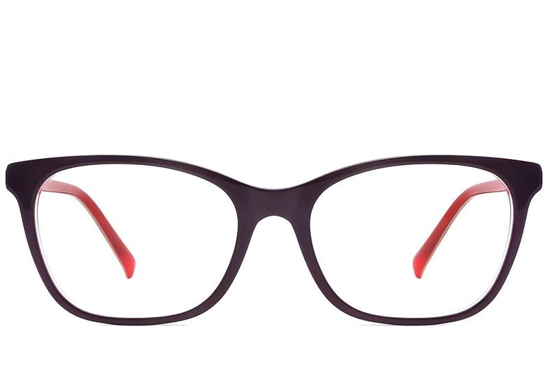 Rectangular Blue Acetate Glasses #BS2012-0258