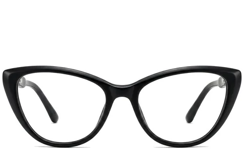 Lunettes papillon en acétate noir #BS2012-0260