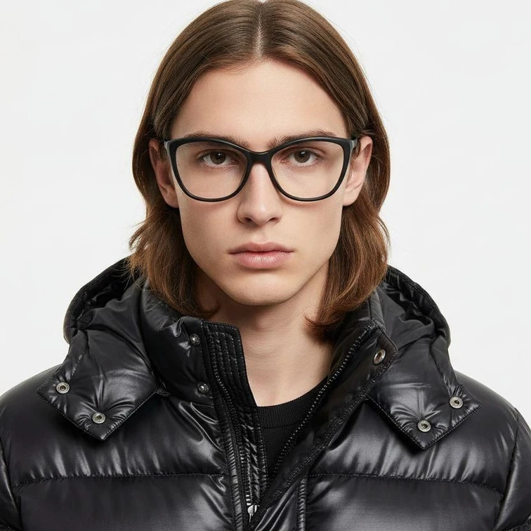 Gafas de acetato negras con forma de mariposa #BS2012-0260