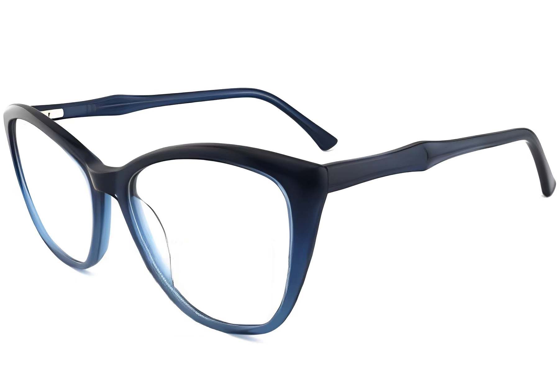 Occhiali in acetato blu farfalla #BS2012-0263