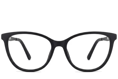 Lunettes papillon en acétate noir #BS2012-0264
