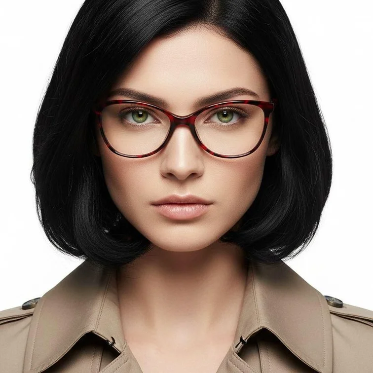 Gafas de acetato con forma de mariposa y carey #BS2012-0265