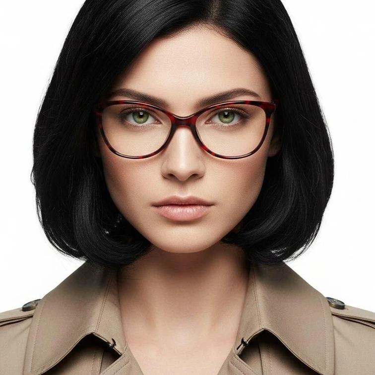 Gafas de acetato con forma de mariposa y carey #BS2012-0265
