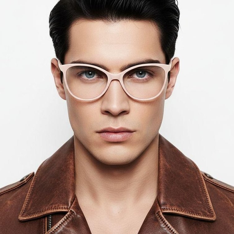 Lunettes papillon en acétate jaune #BS2012-0267