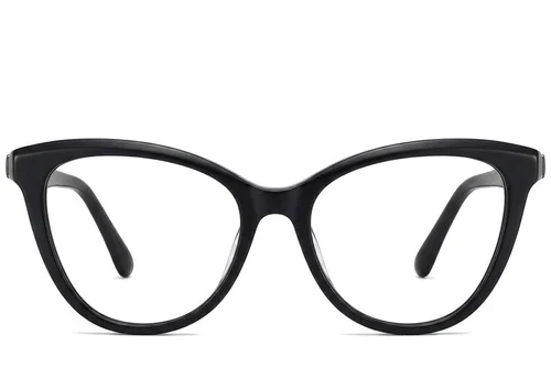Lunettes papillon en acétate noir #BS2012-0268