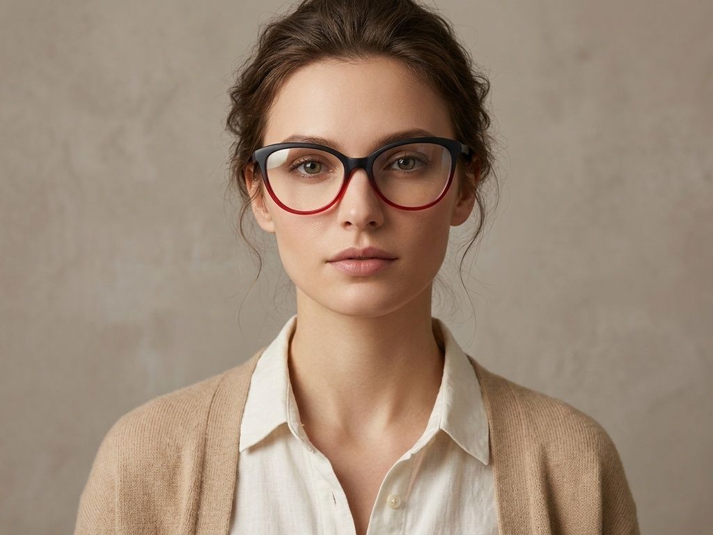 Butterfly Red Acetate Glasses #BS2012-0270