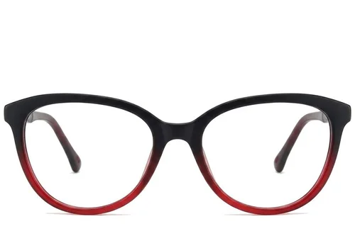 Lunettes papillon en acétate rouge #BS2012-0270