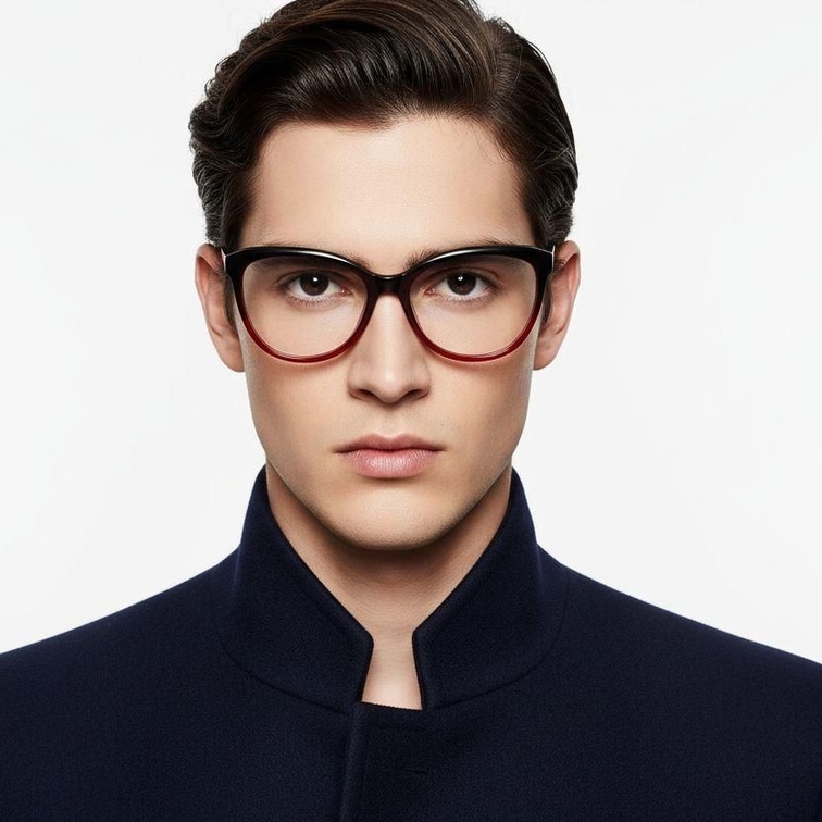 Gafas de acetato con forma de mariposa roja #BS2012-0270