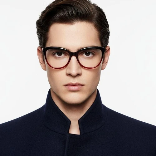 Butterfly Red Acetate Glasses #BS2012-0270