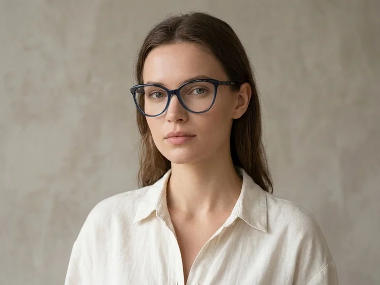 Gafas de acetato azul mariposa #BS2012-0271