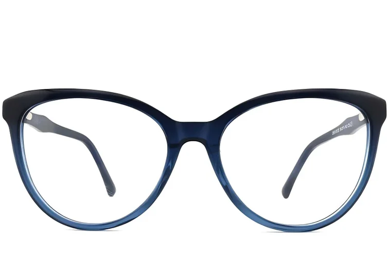 Occhiali in acetato blu farfalla #BS2012-0271