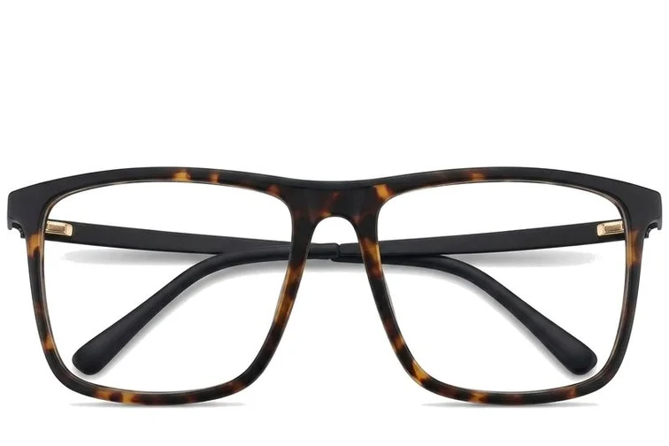 Rechteckige Schildpatt-Acetatbrille #BS2012-0274