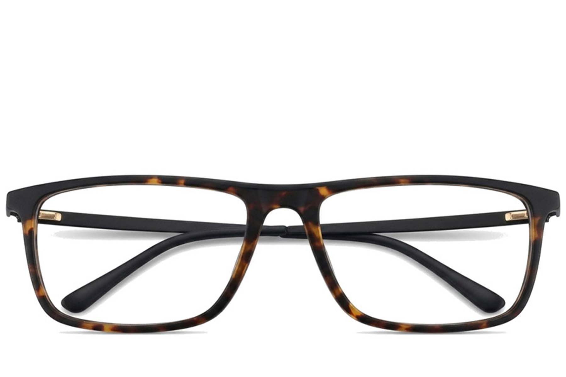 Rectangular Tortoiseshell Acetate Glasses #BS2012-0274