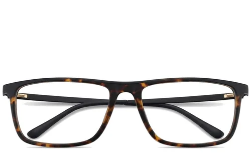 Lunettes rectangulaires en acétate écaille de tortue #BS2012-0274
