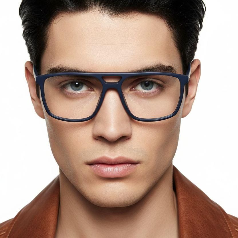 Gafas de acetato azul aviador #BS2012-0277