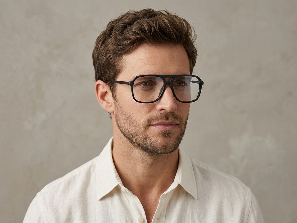 Aviator Green Acetate Glasses #BS2012-0278