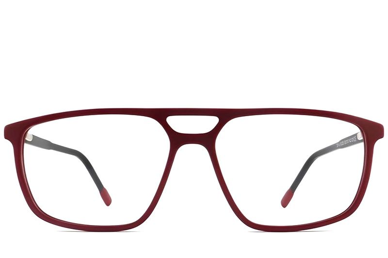 Aviator Red Acetate Glasses #BS2012-0280