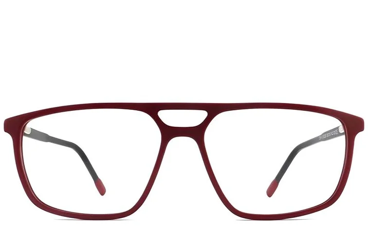 Aviator Red Acetate Glasses #BS2012-0280
