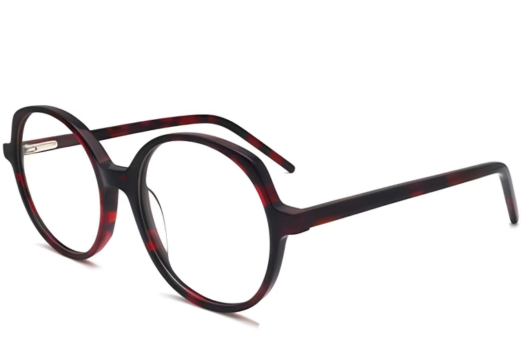 Oval Tortoiseshell Acetate Glasses #BS2012-0283