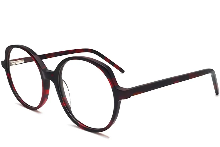 Oval Tortoiseshell Acetate Glasses #BS2012-0283